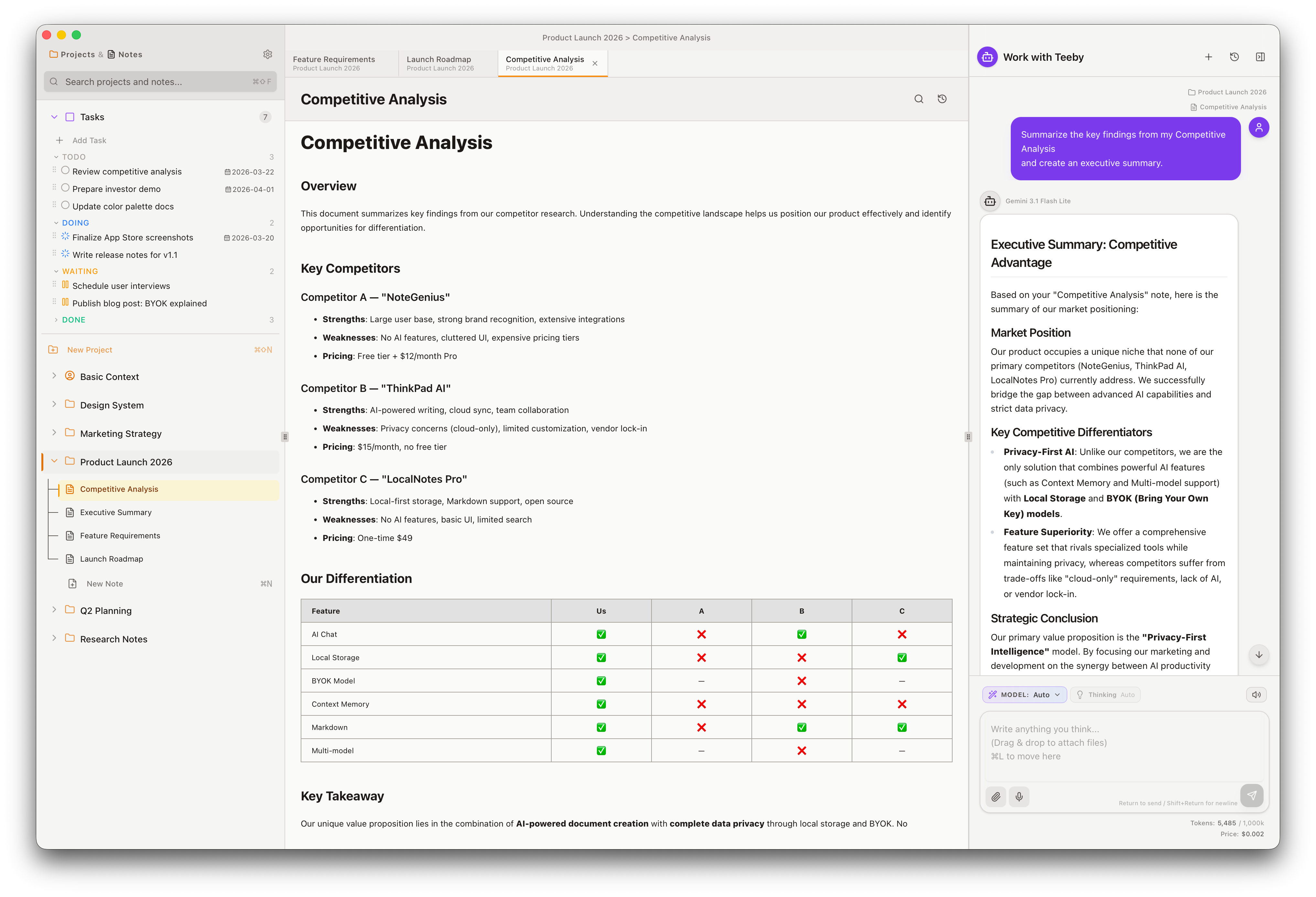 Teeby App Screenshot